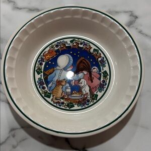 Decorative Ceramic Bowl with Colorful Illustration